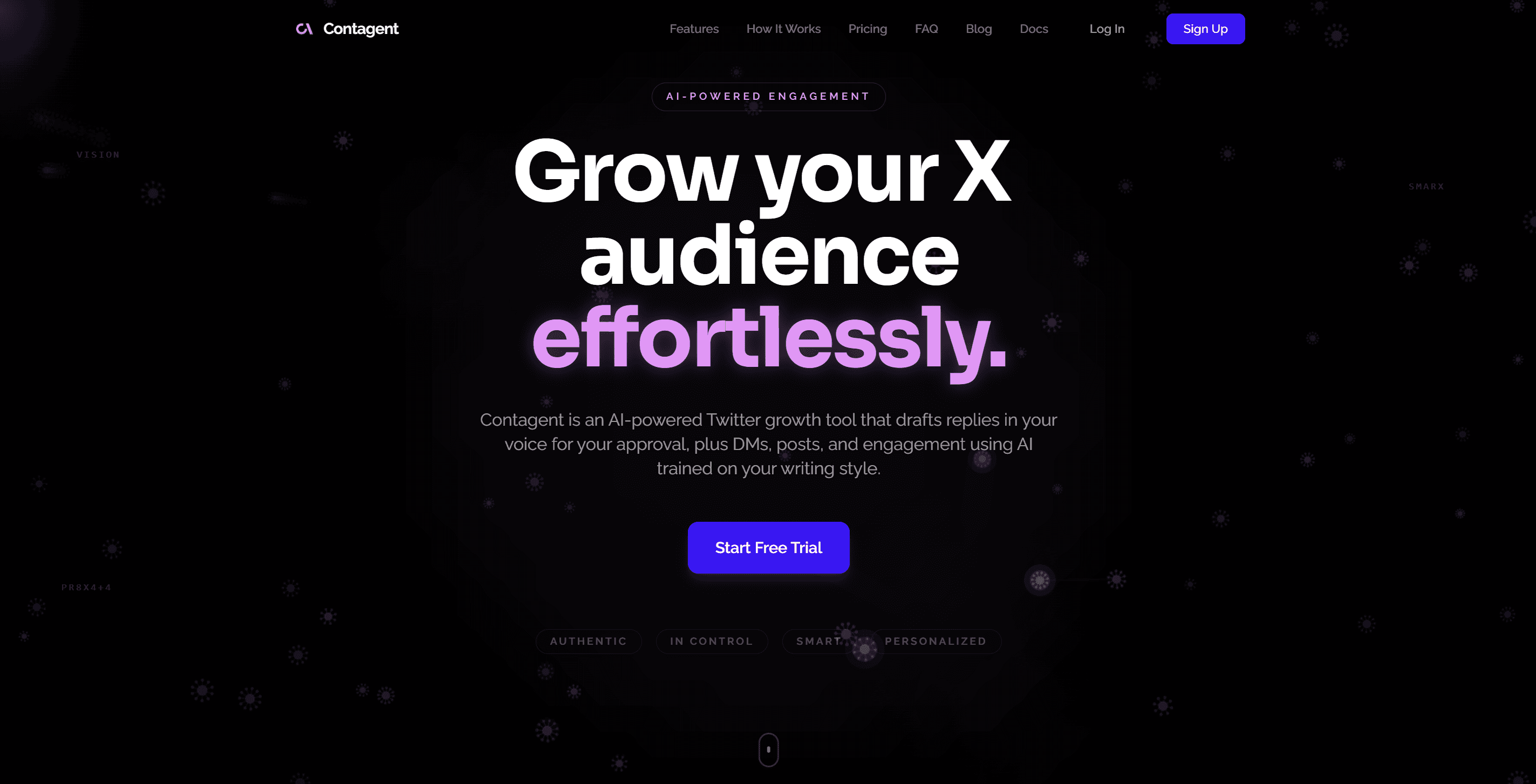 Contagent X reply automation and growth tool with voice matching